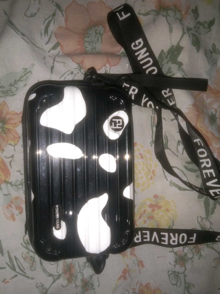Funky Cow Print Crossbody Bag