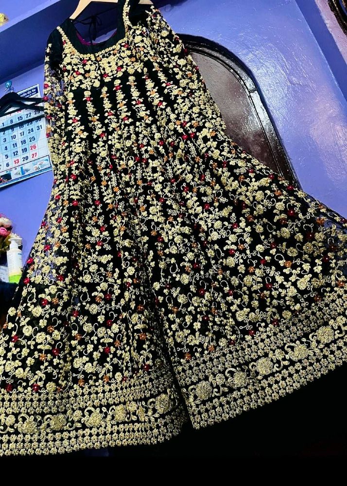 Heavy flared gown