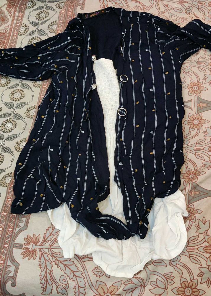 Stylish Striped Kurta Set