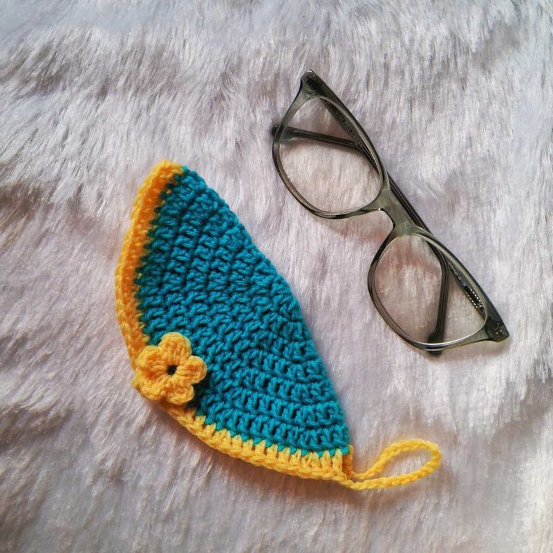Handmade Crochet Eyeglasses Case