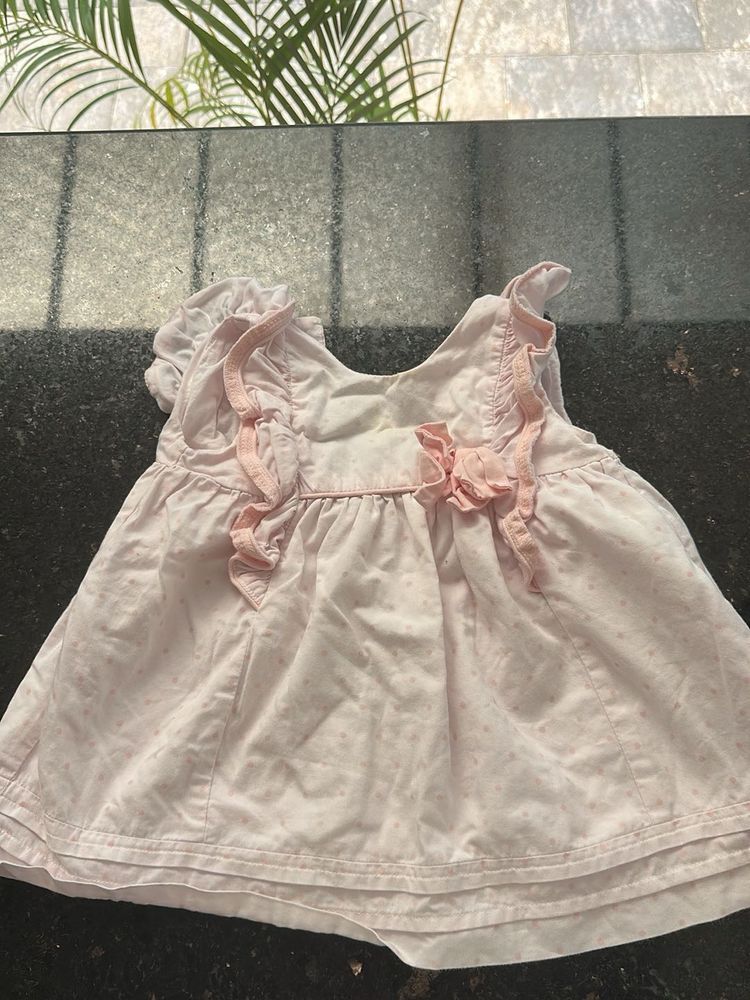 Baby Girl's Pink Dot Dress