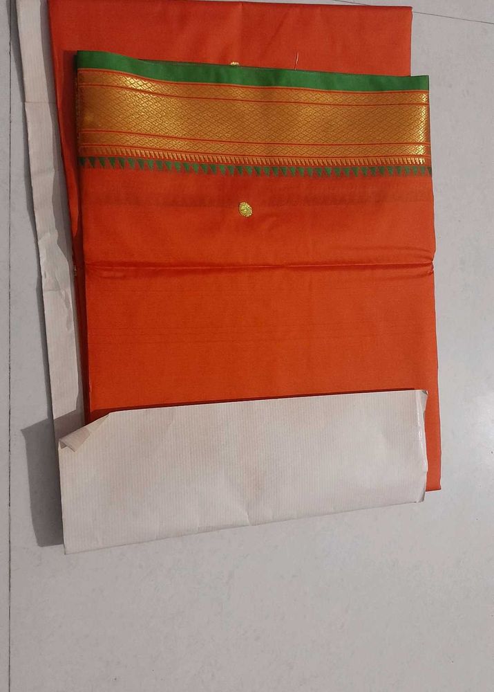 beautiful semi pathani saree