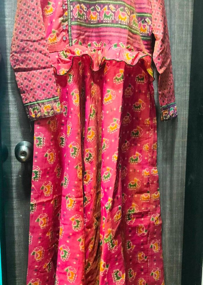 Beautiful Big Flare Kurta With Lining