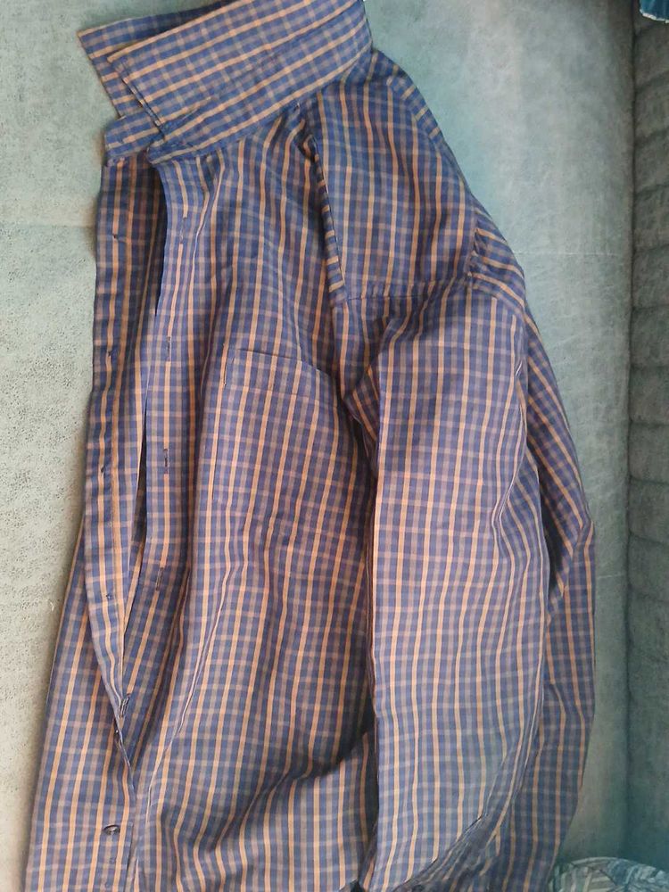 men. checked shirt