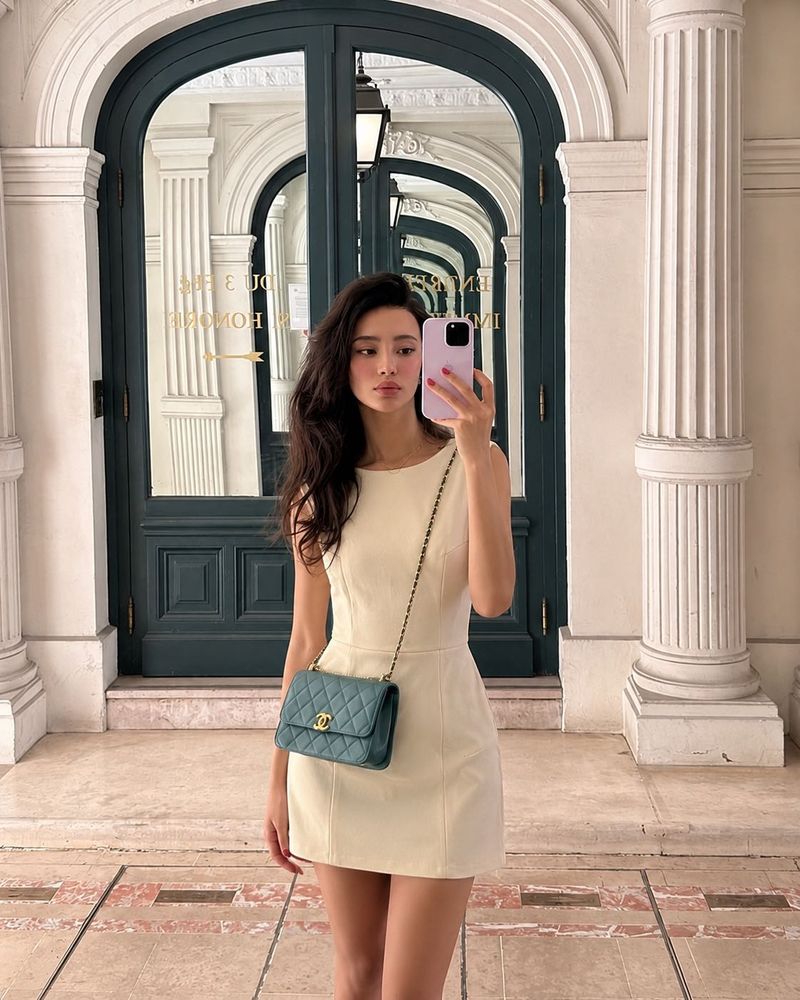 Vero Moda Sheath Beige Dress
