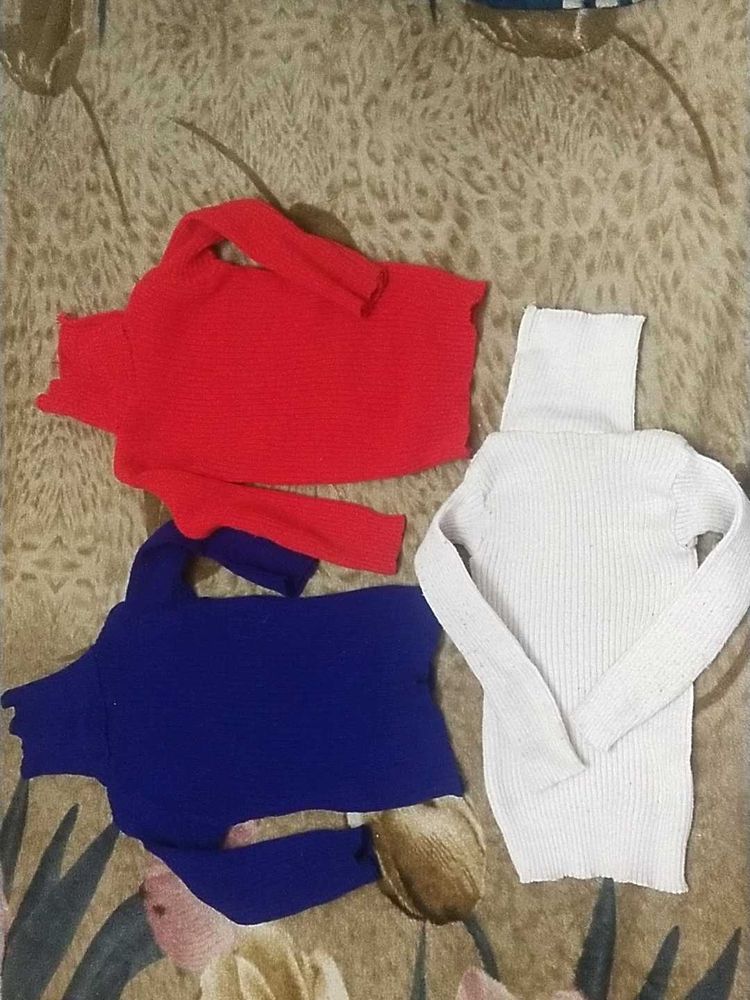 Colourful High Neck Sweaters  Premium Quality