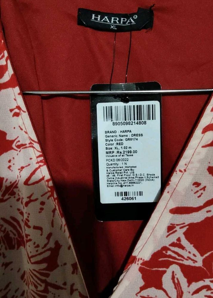 HARPA Red Floral Dress
