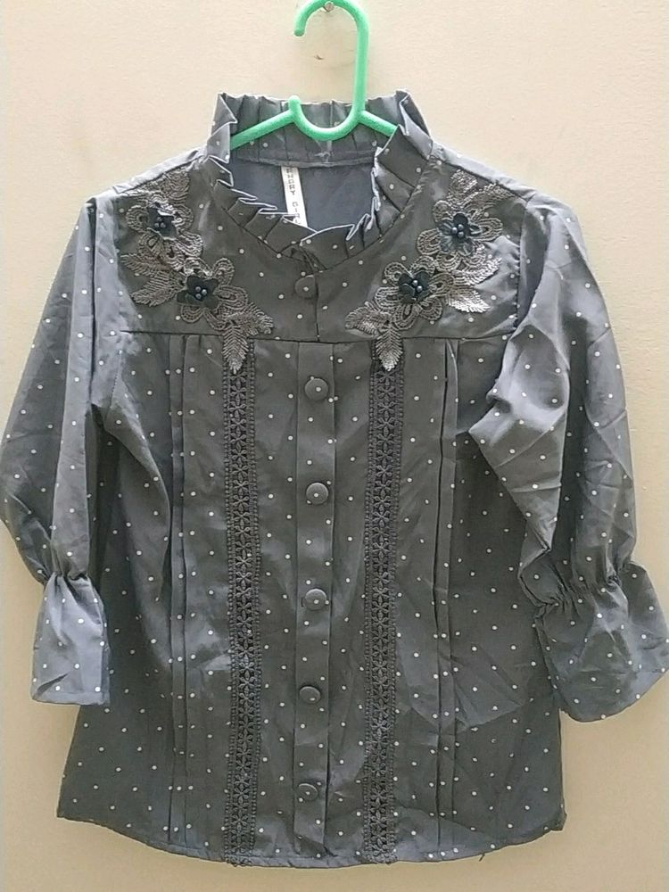 Women Grey Top