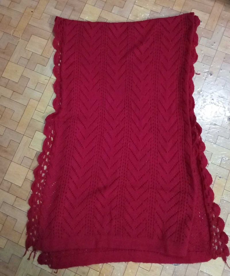 Red Knit Wrap