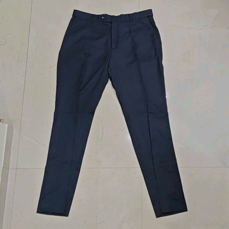 Men's Navy Blue Formal Trousers