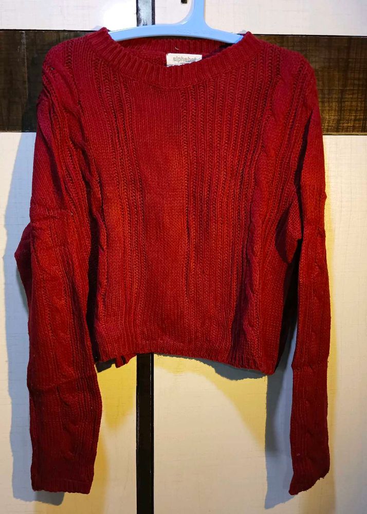 Red Knit Sweater