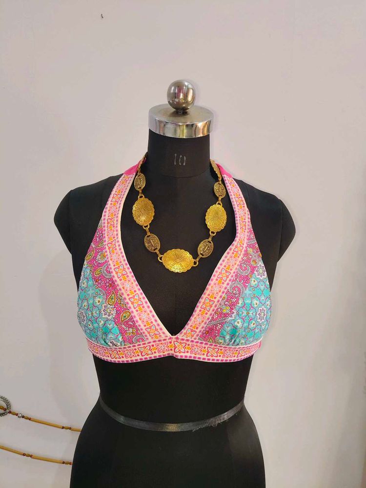 Boho Print Bikini Top
