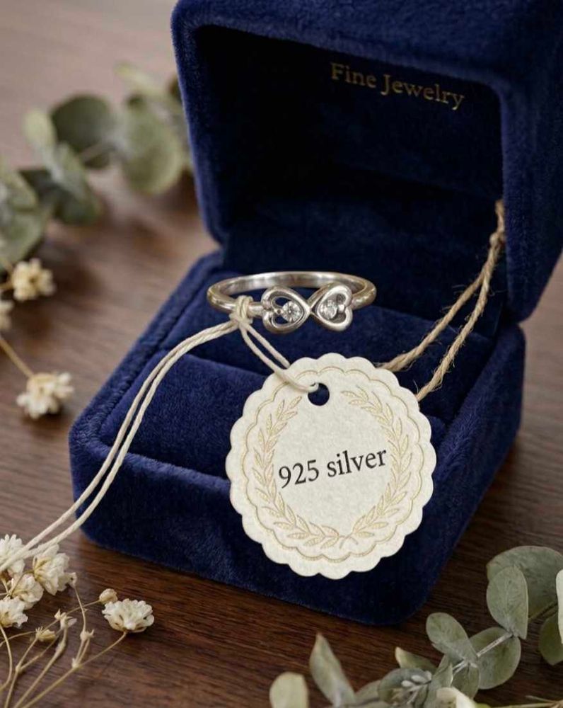 Infinity Heart 925 Silver Ring