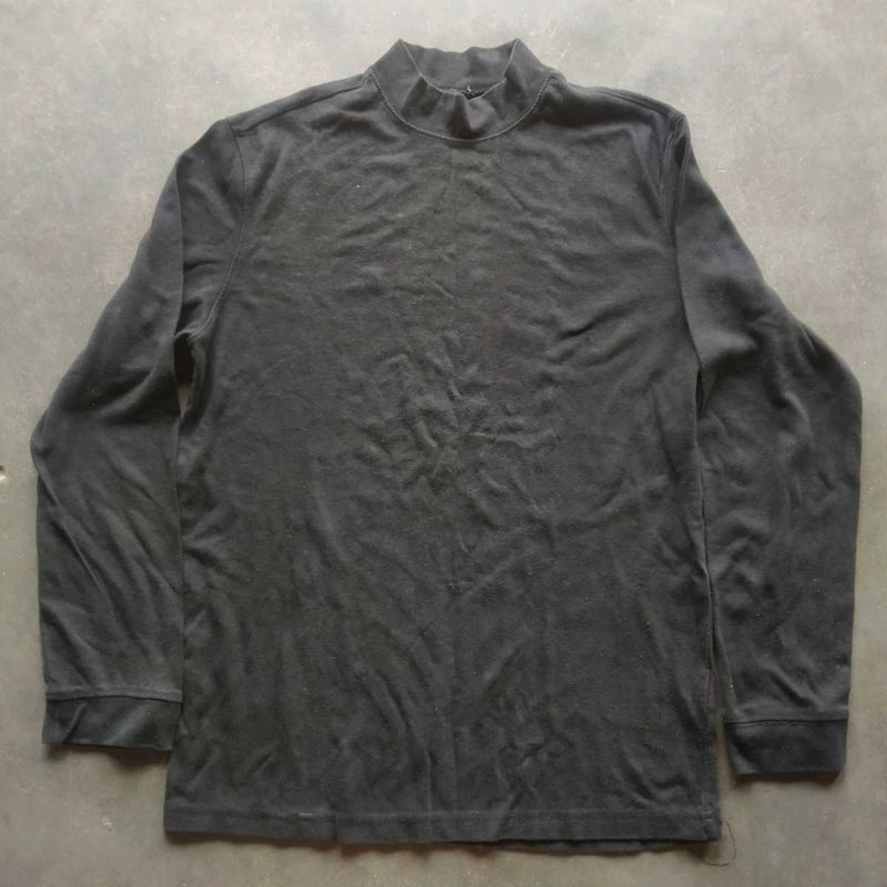 Classic Mock Neck Long Sleeve Top