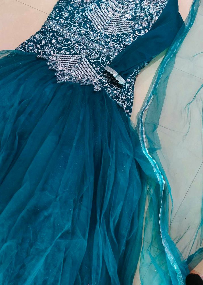 Stunning Teal gown
