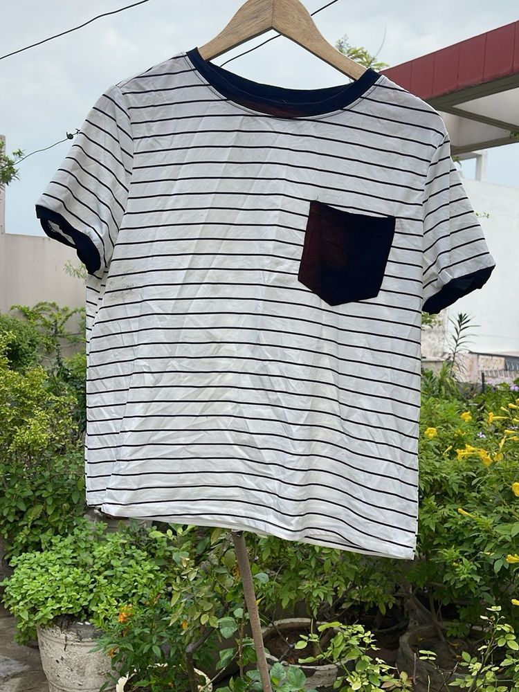 Striped Pocket T-Shirt