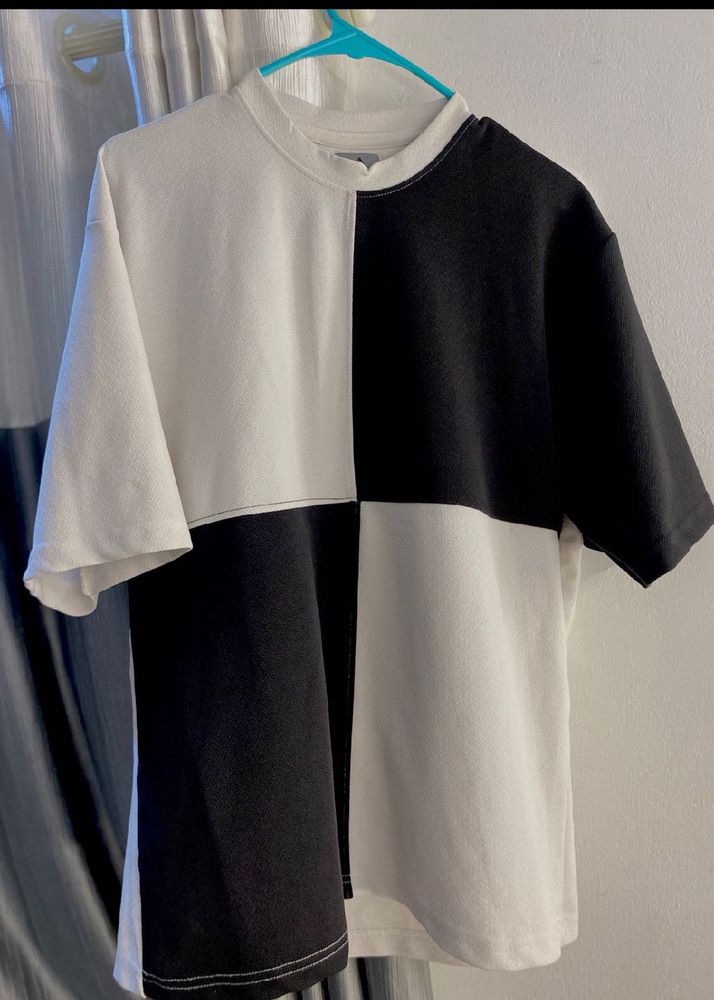 Two-Tone Color Block T-Shirt