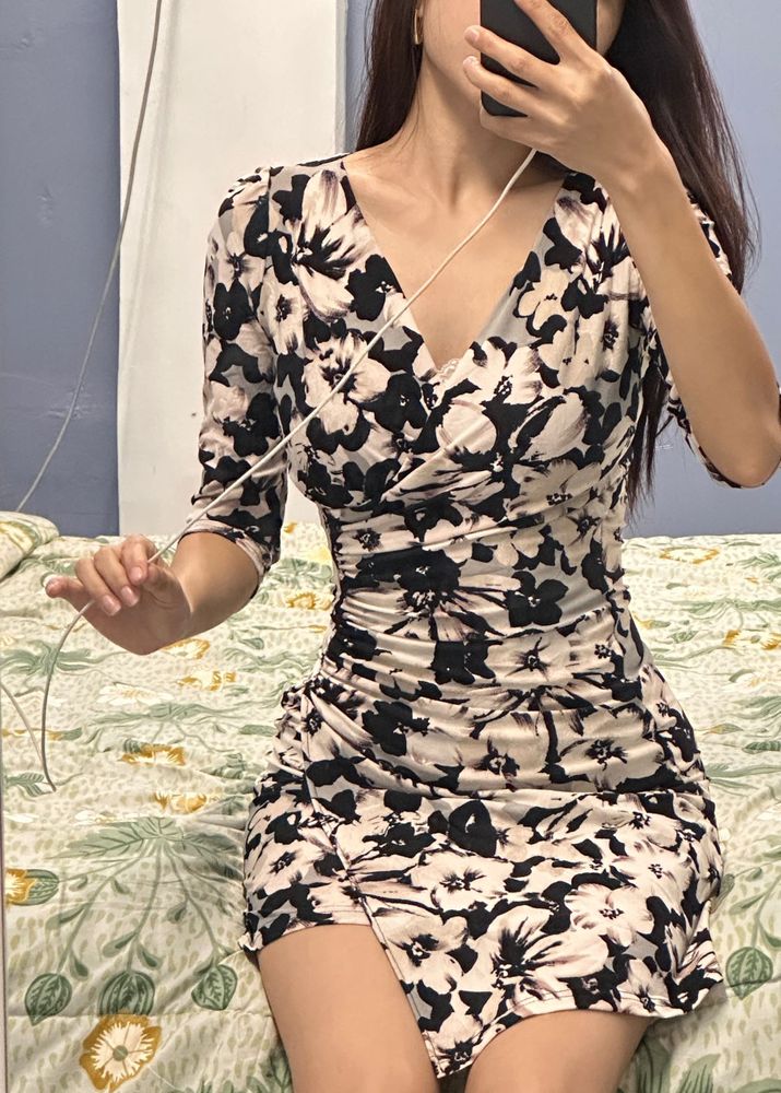 Floral Print Mini Dress