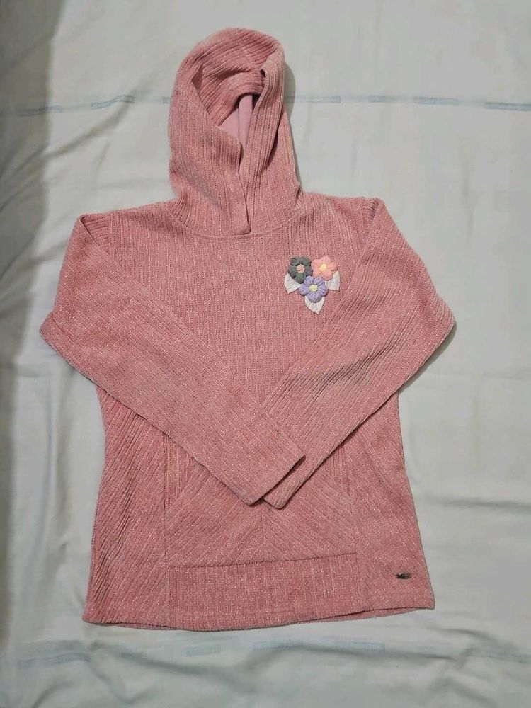 knitted hoodie