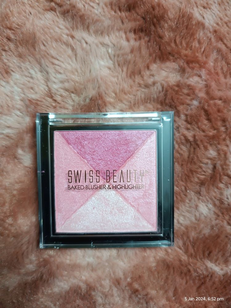 Swiss Beauty Baked Blusher &amp; Highlighter