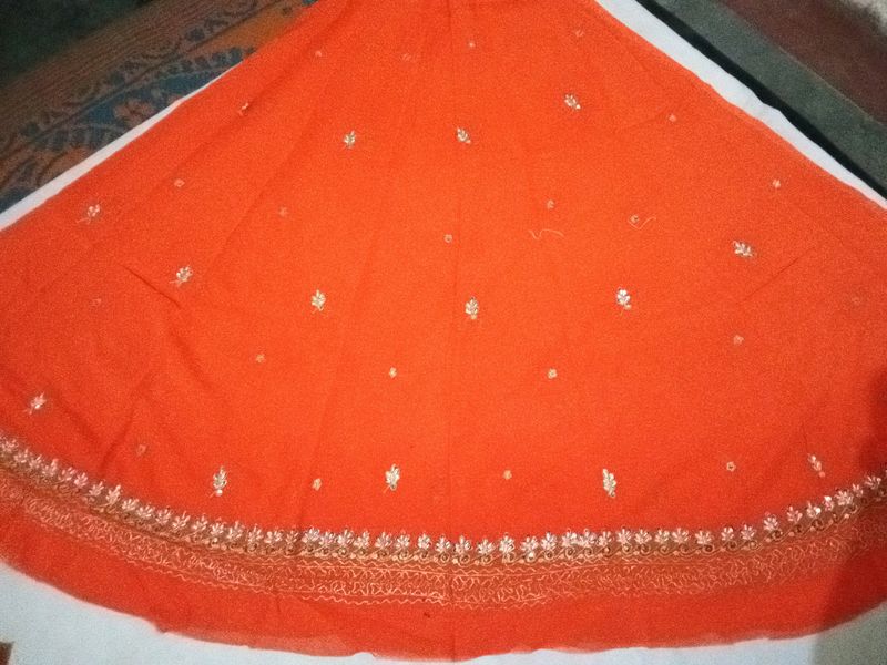 Unstich Lahenga Blouse Piece And Dupatta Fabric