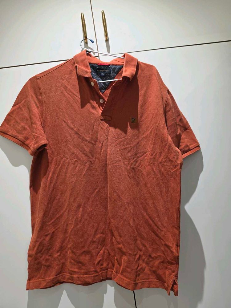 Men's Orange Polo Shirt