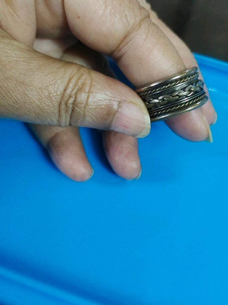 Silver Look Alike(SLA) Oxidized Ring