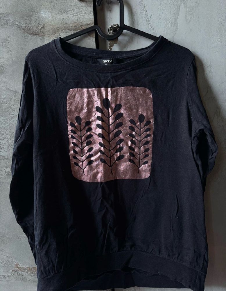Stylish Black Long Sleeve Top