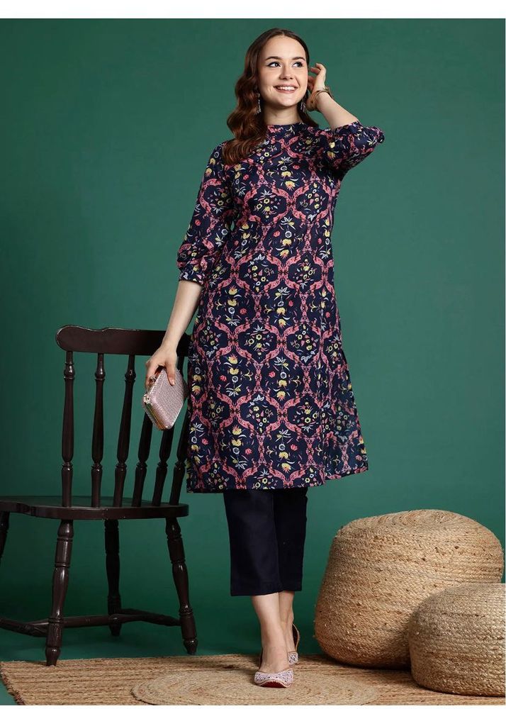 Stylish Printed Kurta with Pants
