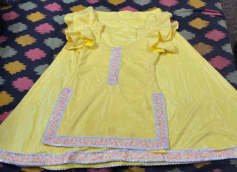 Designer Yellow Lehenga Choli Set