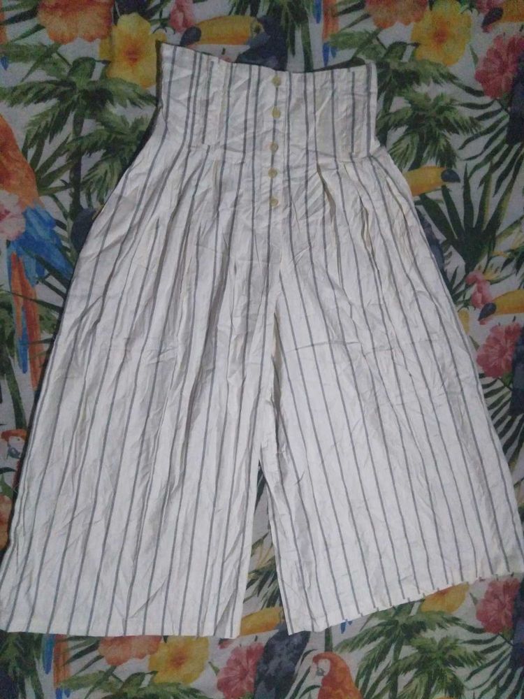Striped Wide-Leg Jumpsuit