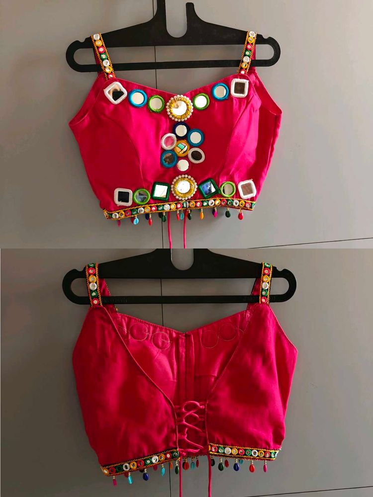 Embellished Pink Ethnic Blouse