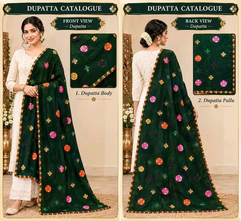 Embroidery Dupatta