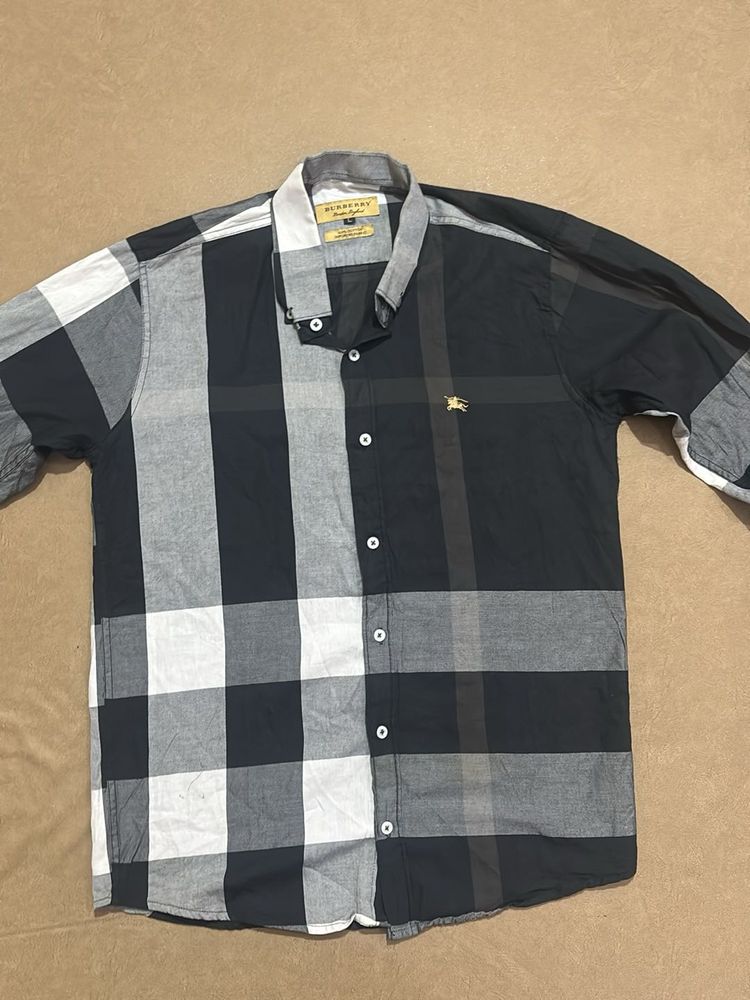 Burberry Plaid Long Sleeve Shirt