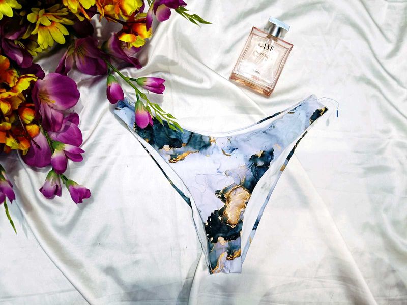 🇳🇿💫🎀Stylish Marble Print Bikini Bottom