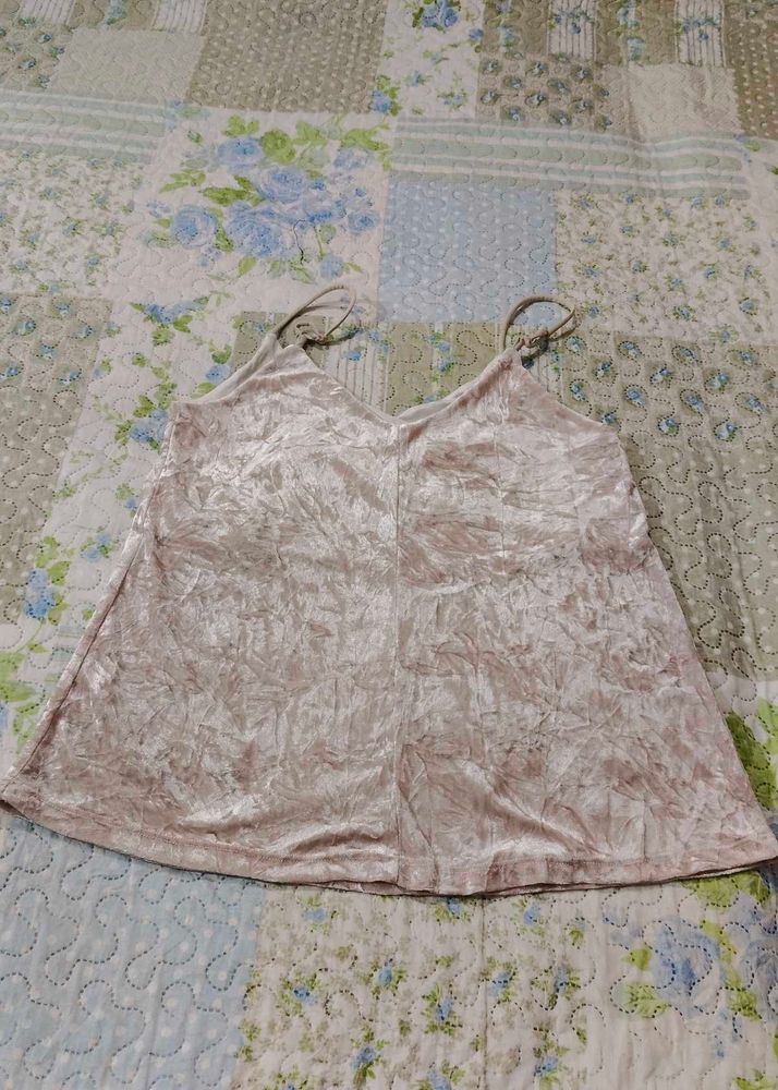 Crushed Velvet Camisole Top