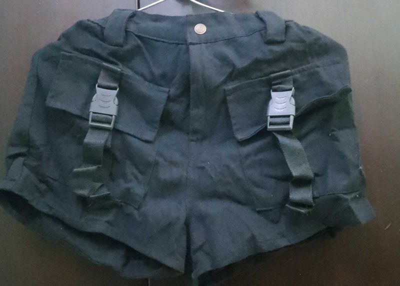 Black Cargo Shorts