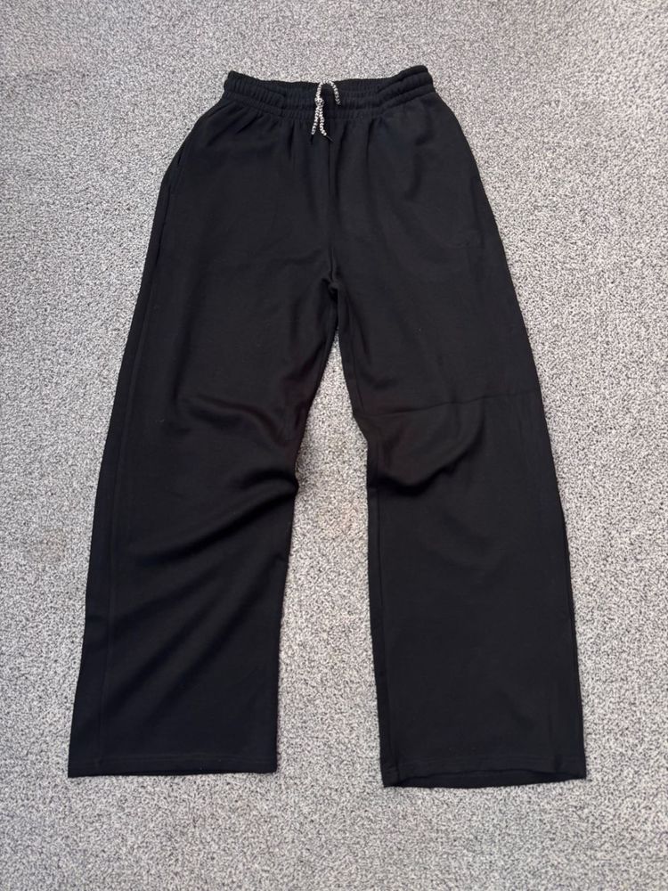 Black Wide Leg Sweatpants