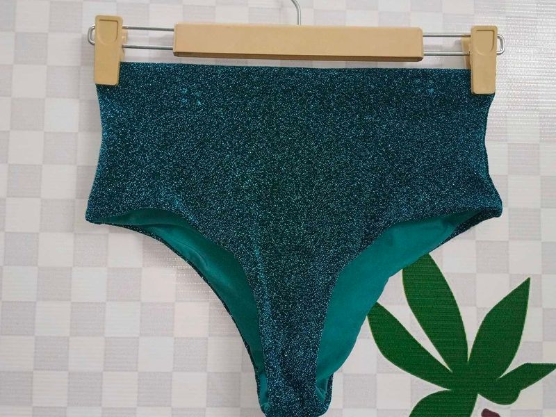 (1300)Sparkling Green Swim Bottom