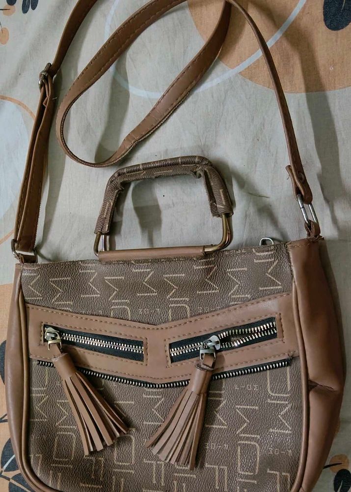 Brown Monogram Crossbody Bag