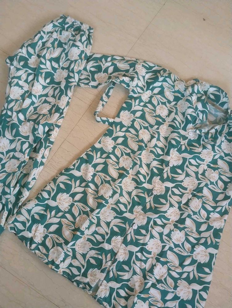 Green Floral Co-ord  Set