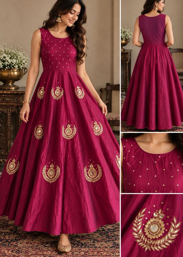 Brand new Beautiful Embroidered Ethnic Gown