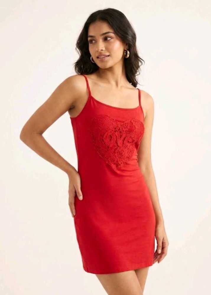 Red Love Heart Tank Top