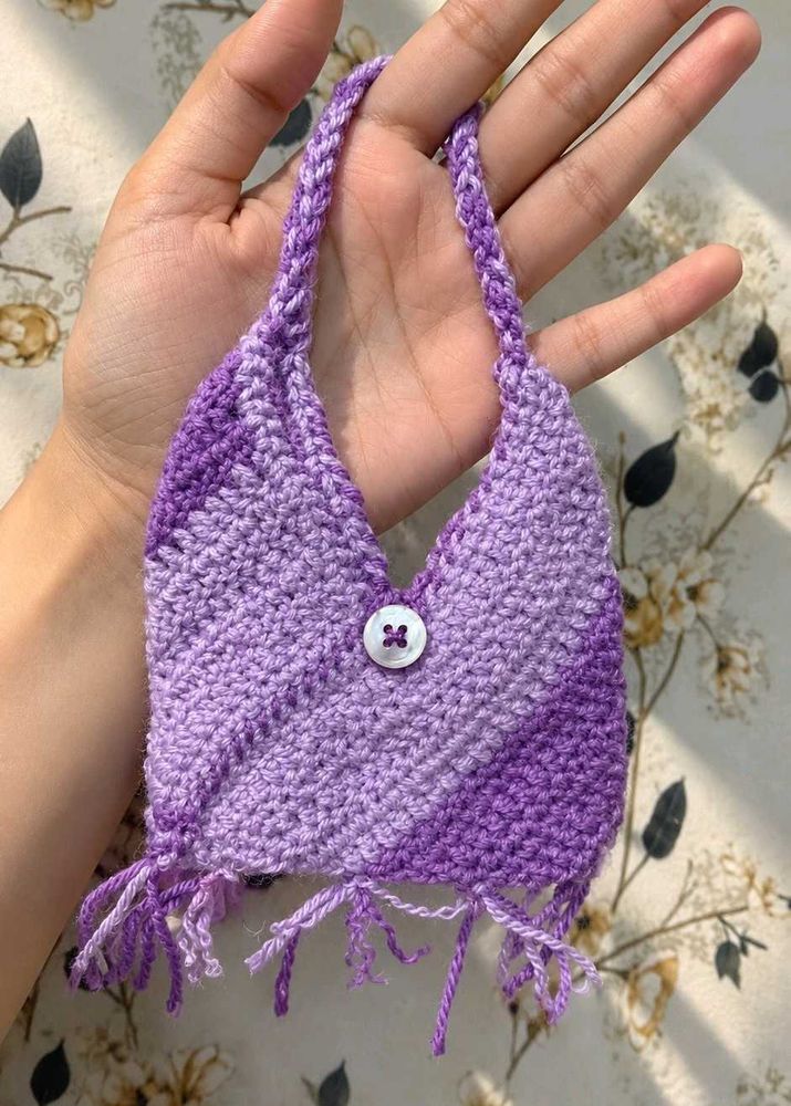 Handmade Crochet Pouch Bag