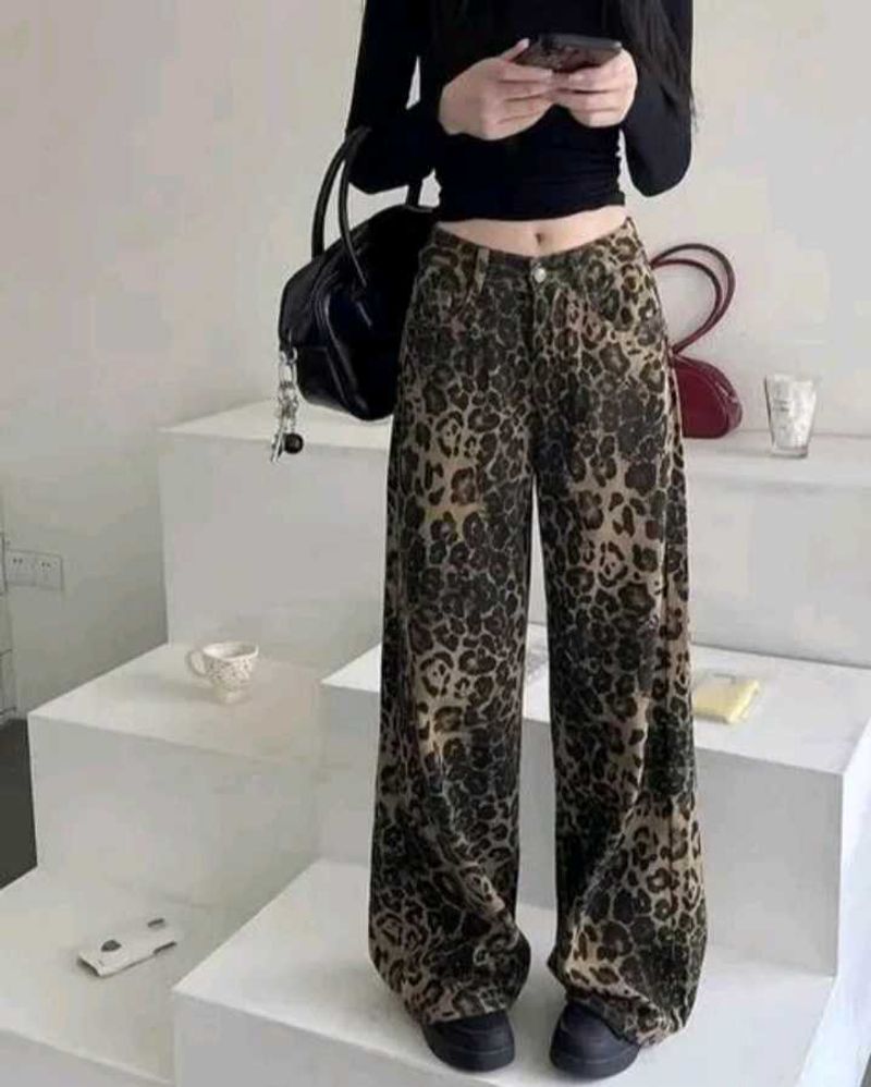 Lulu &amp; Sky Leopard Print Wide Leg Pants Price Drop