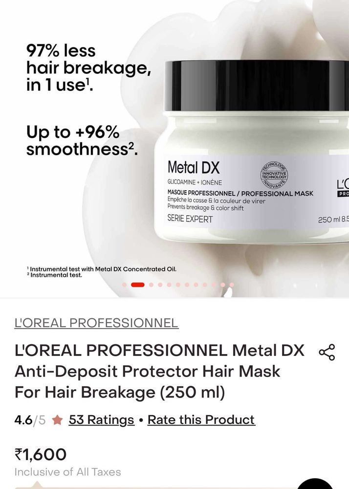 L'Oreal Professionnel Metal DX Hair Mask