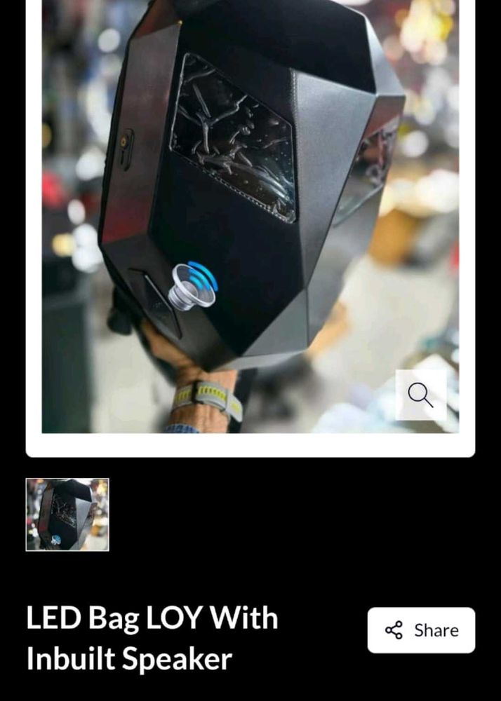 Loy Bike Devil Eyes LED Backpack with Speakers