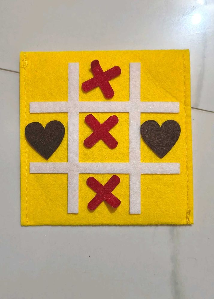 Felt Tic Tac Toe Game Kids Adults Fun XO