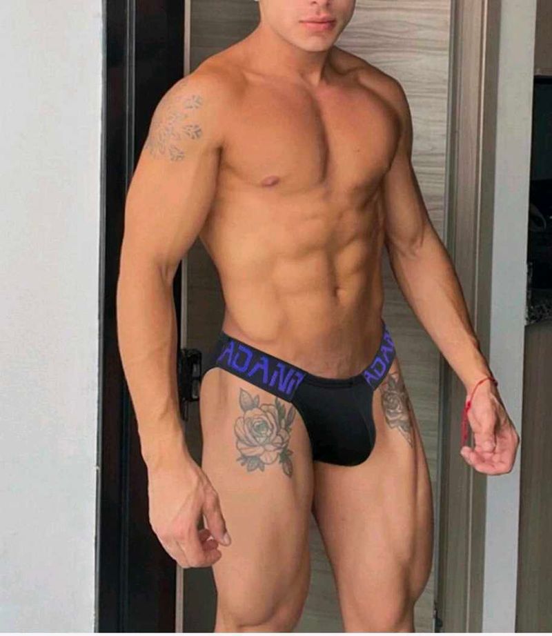 Adannu Men's Black Briefs