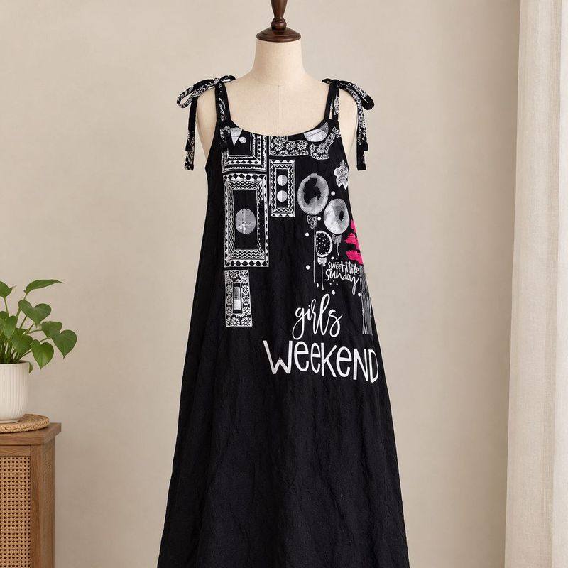 Cute Graphic dress mini Knee length